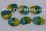 CNG2550 15.5 inches 30*40mm - 45*50mm freeform druzy agate beads