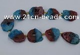 CNG2552 15.5 inches 30*40mm - 45*50mm freeform druzy agate beads