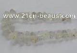 CNG2577 15.5 inches 10*20mm - 15*35mm faceted nuggets white crystal beads