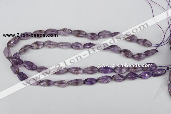 CNG26 15.5 inches 10*20mm faceted nuggets amethyst gemstone beads