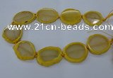 CNG2608 15.5 inches 30*35mm - 40*45mm freeform agate beads