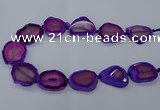 CNG2609 15.5 inches 30*35mm - 40*45mm freeform agate beads