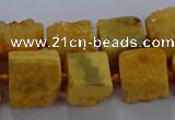 CNG2618 15.5 inches 10*12mm - 14*16mm nuggets druzy agate beads