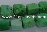 CNG2622 15.5 inches 10*12mm - 14*16mm nuggets druzy agate beads