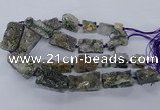 CNG2632 15.5 inches 18*25mm - 20*40mm freeform druzy amethyst beads