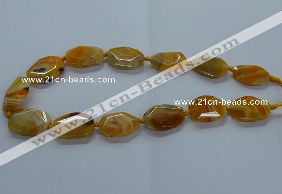 CNG2635 15.5 inches 18*28mm - 20*30mm freeform agate beads