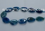 CNG2639 15.5 inches 22*30mm - 25*35mm freeform agate beads