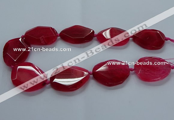 CNG2643 15.5 inches 25*35mm - 30*40mm freeform agate beads