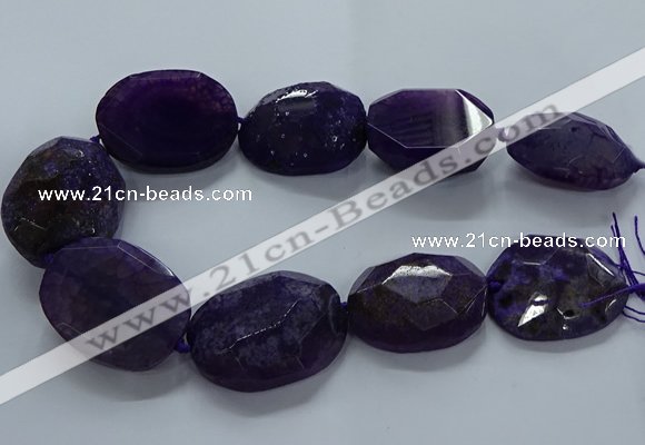 CNG2648 15.5 inches 30*38mm - 40*50mm freeform agate beads