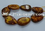 CNG2653 15.5 inches 38*48mm - 42*55mm freeform agate beads