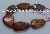 CNG2655 15.5 inches 38*48mm - 42*55mm freeform agate beads