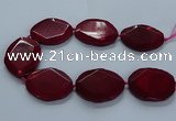 CNG2656 15.5 inches 38*48mm - 42*55mm freeform agate beads