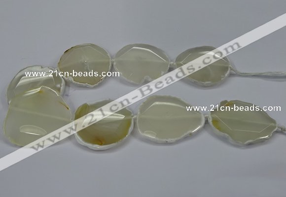 CNG2661 15.5 inches 30*40mm - 40*55mm freeform agate beads