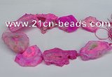 CNG2674 15.5 inches 30*40mm - 40*50mm freeform druzy agate beads