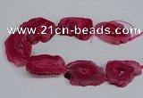 CNG2676 15.5 inches 30*40mm - 40*50mm freeform druzy agate beads