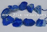 CNG2679 15.5 inches 30*40mm - 40*50mm freeform druzy agate beads