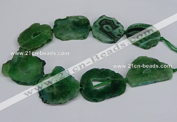 CNG2682 15.5 inches 30*40mm - 40*50mm freeform druzy agate beads