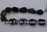 CNG2685 15.5 inches 25*30mm - 30*40mm freeform druzy agate beads