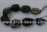 CNG2687 15.5 inches 35*45mm - 40*60mm freeform druzy agate beads