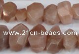 CNG2701 15.5 inches 10*14mm - 13*18mm faceted nuggets moonstone beads