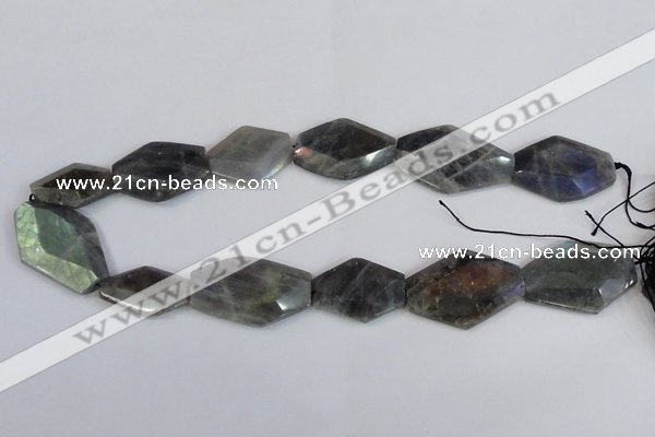 CNG2712 15.5 inches 18*25mm - 25*35mm freeform labradorite beads