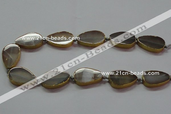 CNG2722 15.5 inches 18*28mm - 20*30mm freeform agate beads