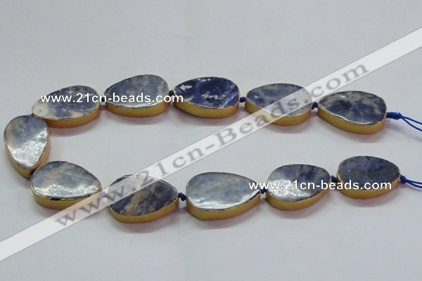 CNG2726 15.5 inches 18*28mm - 20*30mm freeform sodalite beads