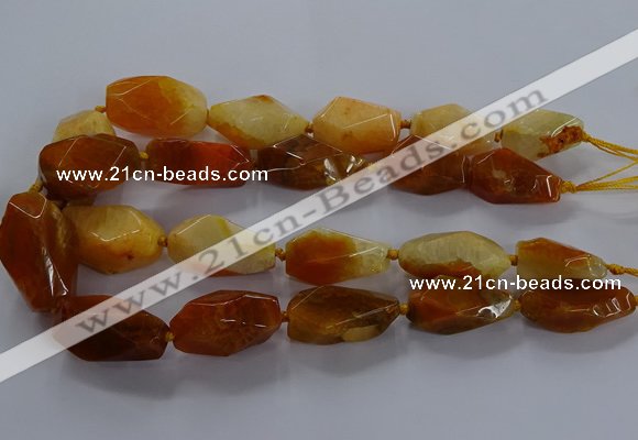 CNG2731 15.5 inches 15*30mm - 20*40mm nuggets agate beads