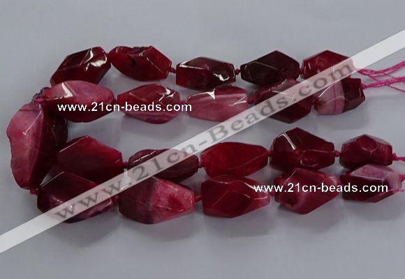 CNG2734 15.5 inches 15*30mm - 20*40mm nuggets agate beads