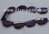 CNG2741 15.5 inches 28*40mm - 30*45mm freeform agate beads