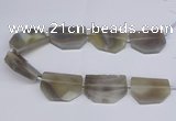 CNG2750 15.5 inches 30*45mm - 35*50mm freeform agate beads