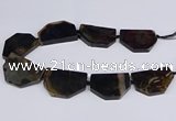 CNG2751 15.5 inches 30*45mm - 35*50mm freeform agate beads