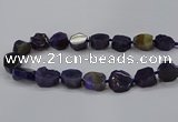 CNG2769 15.5 inches 20*22mm - 22*26mm freeform agate beads