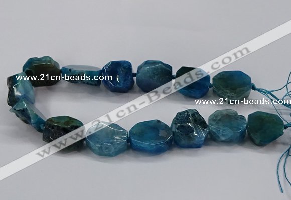 CNG2771 15.5 inches 20*22mm - 22*26mm freeform agate beads