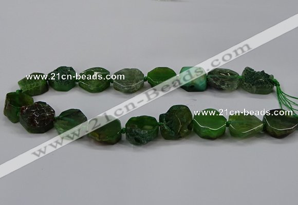 CNG2772 15.5 inches 20*22mm - 22*26mm freeform agate beads