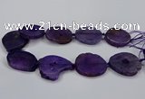 CNG2776 15.5 inches 30*35mm - 35*40mm freeform agate beads