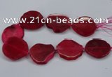 CNG2786 15.5 inches 35*40mm - 45*50mm freeform agate beads