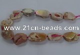 CNG2801 15.5 inches 25*30mm - 30*40mm freeform druzy agate beads