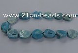 CNG2804 15.5 inches 25*30mm - 30*40mm freeform druzy agate beads