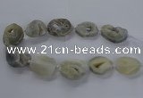 CNG2806 15.5 inches 25*35mm - 30*45mm freeform druzy agate beads