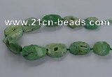 CNG2811 15.5 inches 25*35mm - 30*45mm freeform druzy agate beads