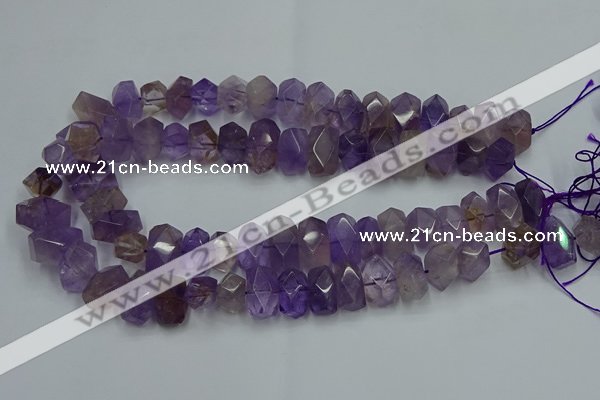 CNG2821 10*14mm - 13*18mm faceted nuggets ametrine beads