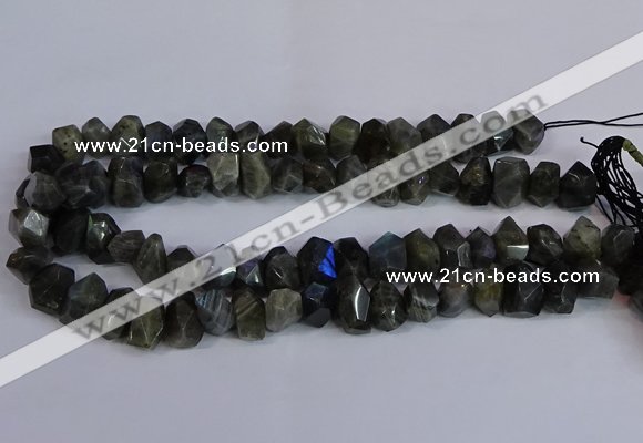 CNG2830 15.5 inches 10*14mm - 13*18mm faceted nuggets labradorite beads