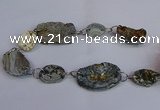 CNG2840 20*25mm - 32*50mm freeform druzy agate beads wholesale