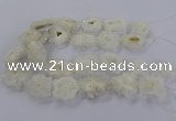 CNG2846 15.5 inches 30*40mm - 45*50mm freeform druzy agate beads