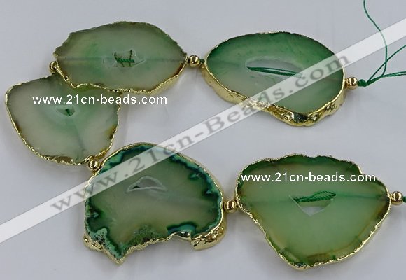 CNG2885 8 inches 40*50mm - 50*60mm freeform druzy agate beads