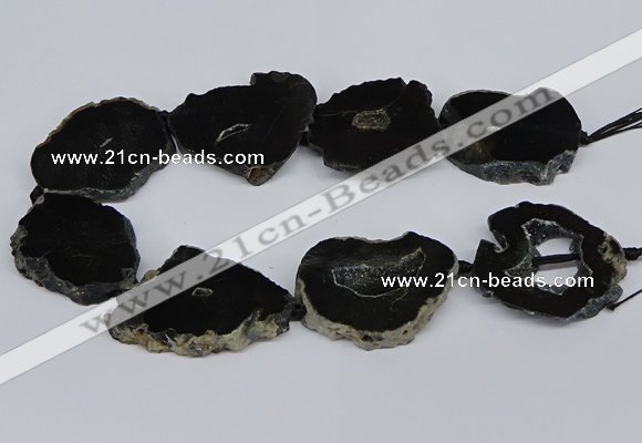 CNG2897 15.5 inches 35*40mm - 45*50mm freeform druzy agate beads