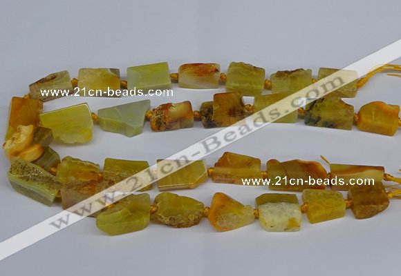 CNG2900 15.5 inches 12*16mm - 15*25mm freeform agate beads