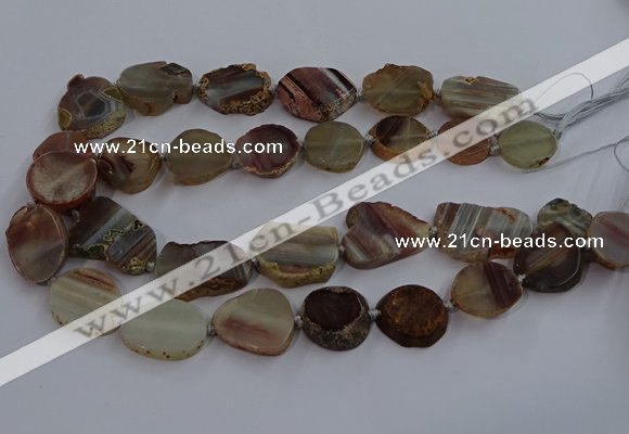 CNG2930 15.5 inches 18*25mm - 25*30mm freeform agate beads