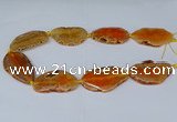 CNG2950 15.5 inches 25*35mm - 30*50mm freeform agate beads